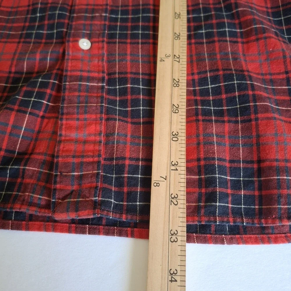 Polo Ralph Lauren Performance Flannel Mens 3XB Shirt Red Plaid Tartan Lumberjack